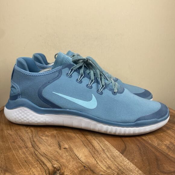 Nike Free Rn 2018 Sun Noise Aqua Mens Blue Size 13 Running Shoes AH5207-400 - Picture 1 of 9